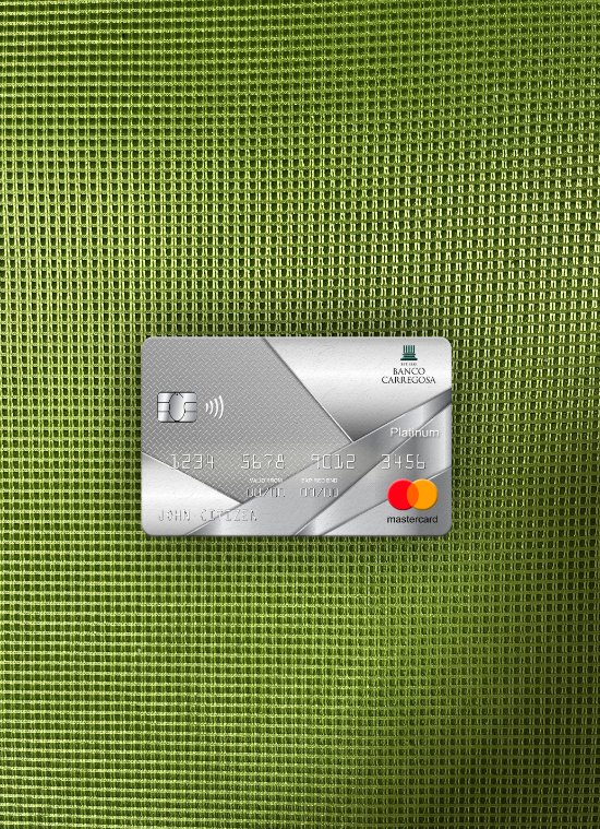Download Portugal Banco Carregosa bank mastercard platinum photolook front Photoshop template